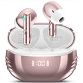 Wireless Earbuds Rose Gold Bluetooth 5.4 - 48H Playback