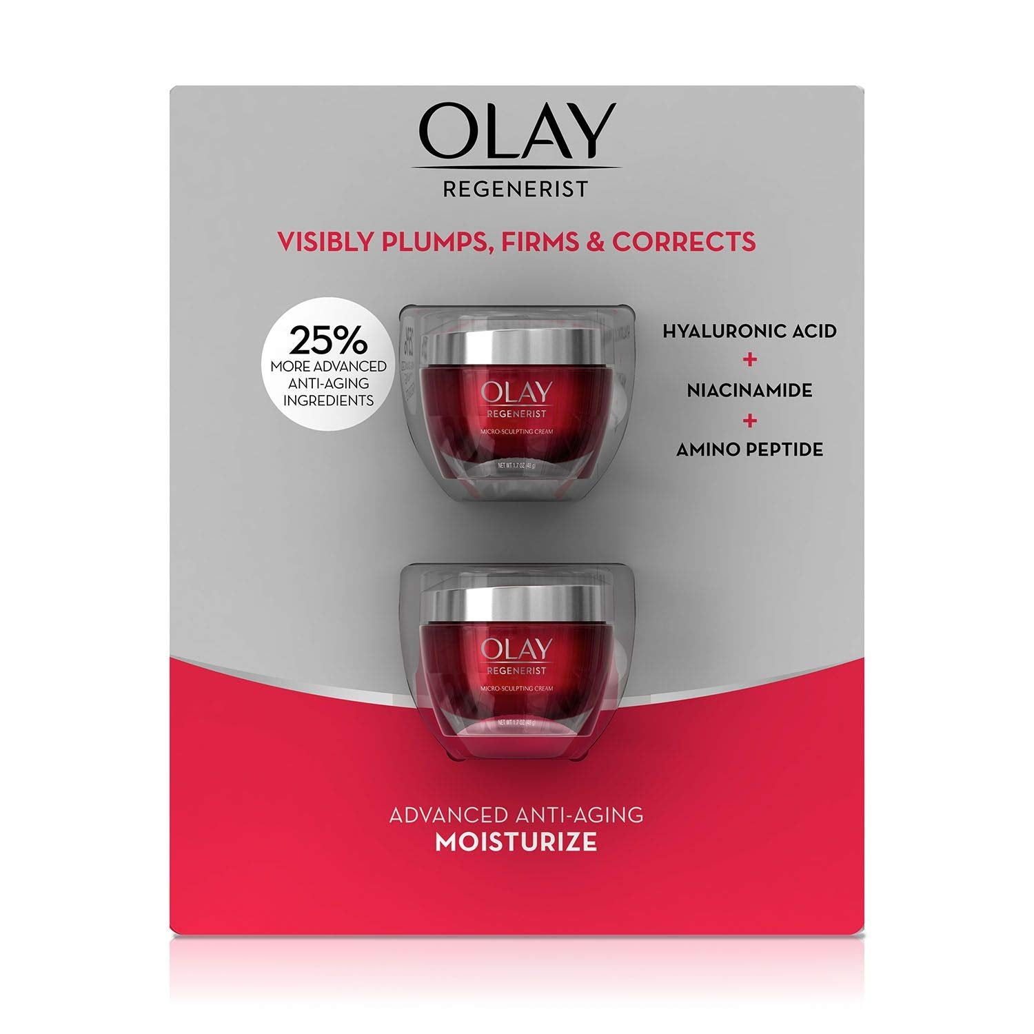 Olay Regenerist Micro-Sculpting Cream Duo - Fragrance Free
