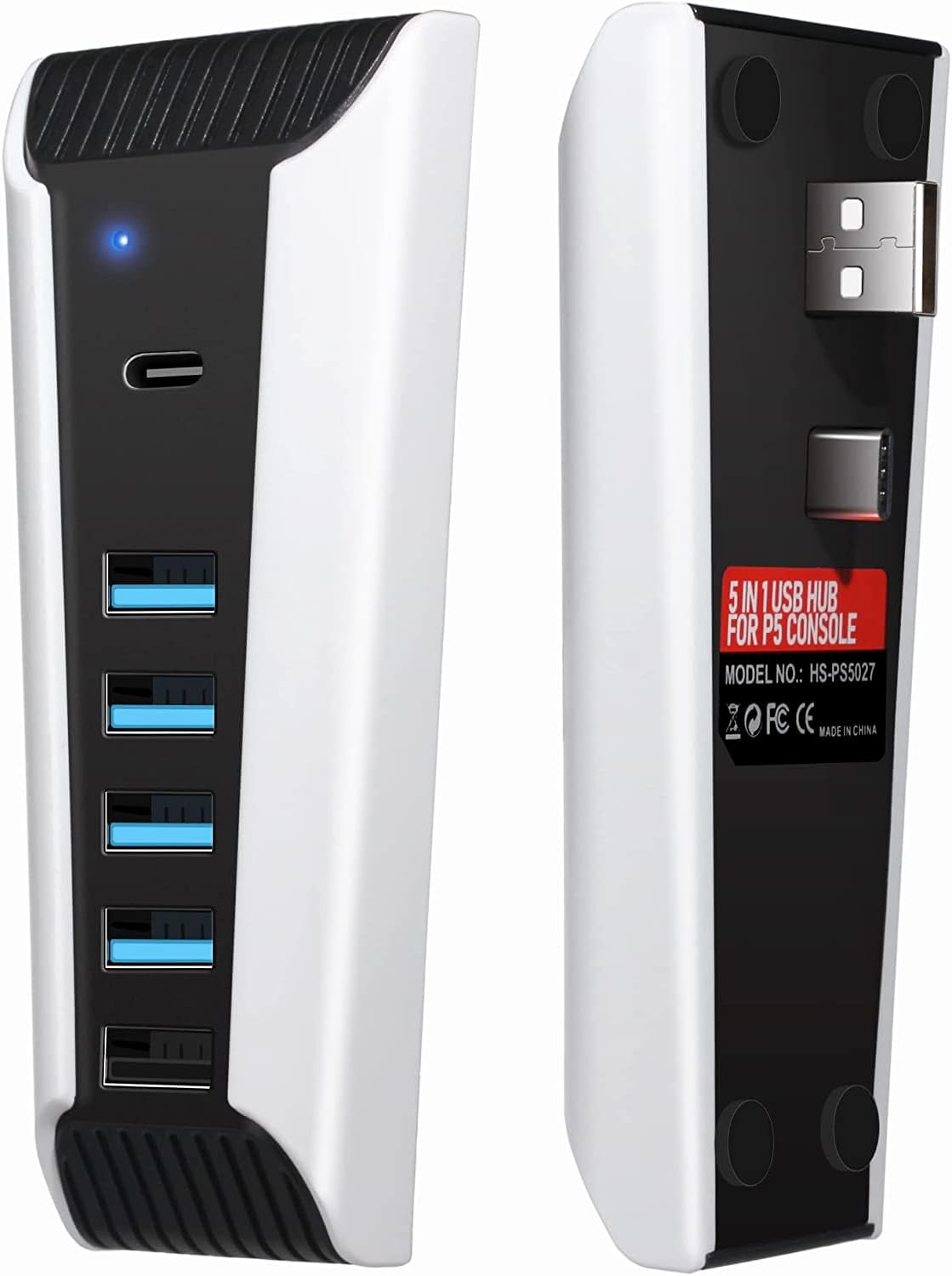 PS5 USB Hub: High-Speed Expansion & Charging Power!