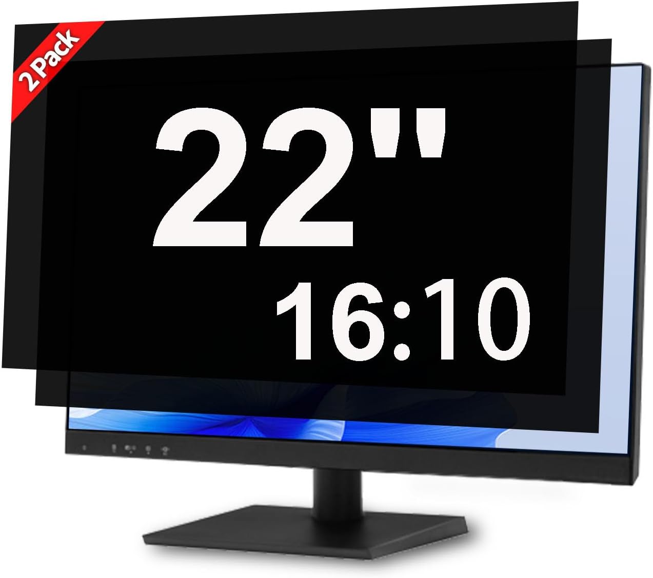 22 Inch Privacy Screen for Computer Monitor - Anti Glare Shield