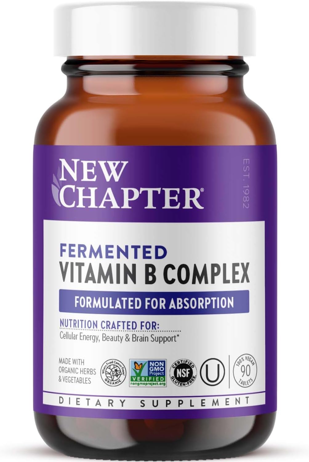 New Chapter Vitamin B Complex for Energy, Brain, and Beauty