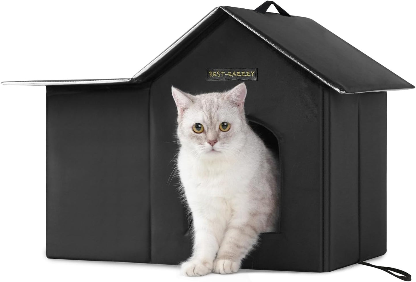 Insulated Weatherproof Cat House - Never Blow Away!