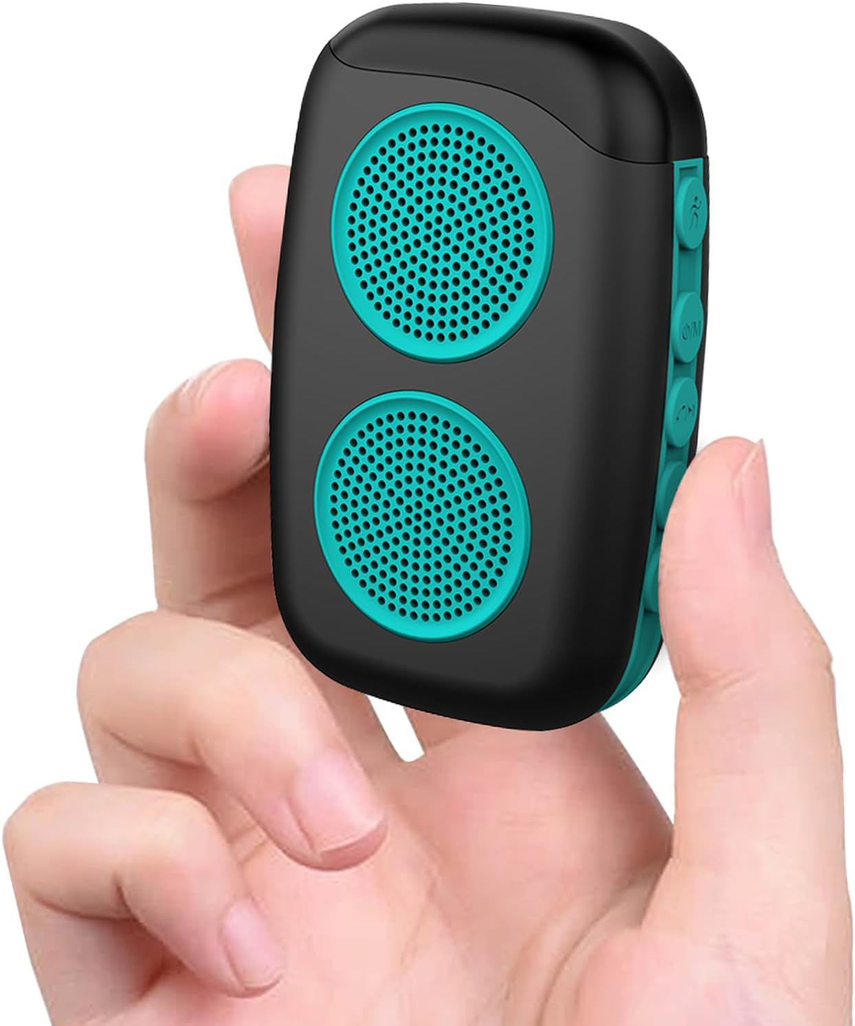 Blue Clip-On Wearable Speaker - Hands-Free Sound