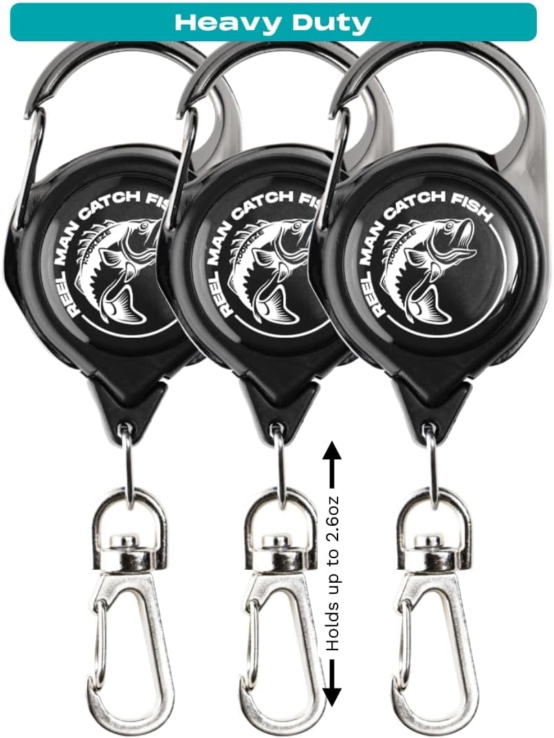 Ultimate Fly Fishing Zinger Retractor x3 by HOOK-EZE