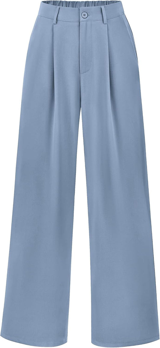 Trendy Wide Leg Pants for Women - Chic High Waisted Trousers
