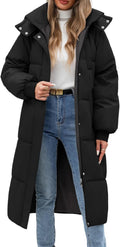 Women Long Puffer Coat Winter Warm Hooded Jacket for Style