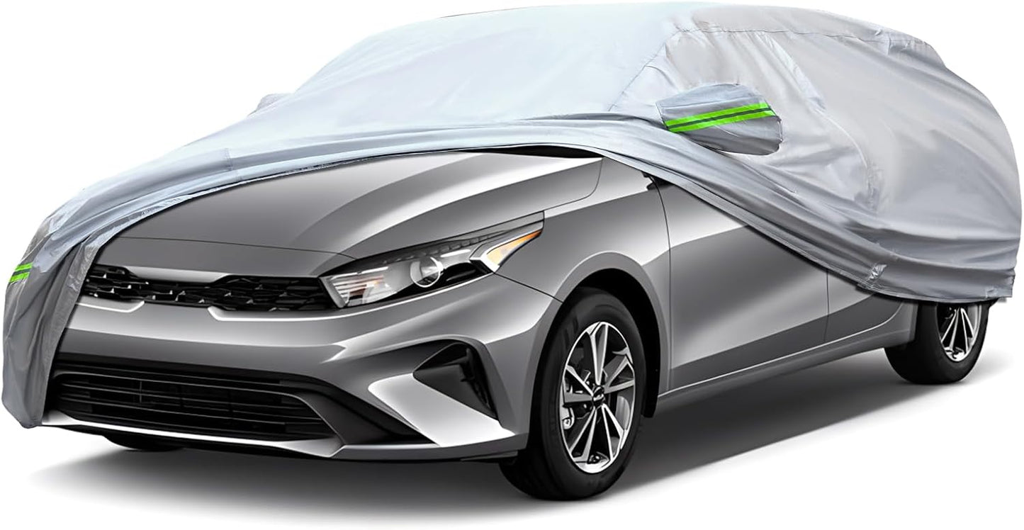 Full Car Cover Universal 6 Layers Waterproof All Weather Protection