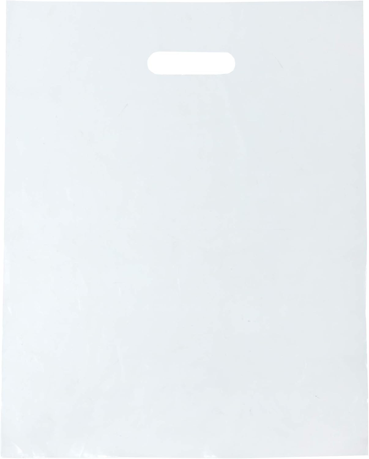 1000 Clear Plastic Bags with Handles for Retail and Shopping