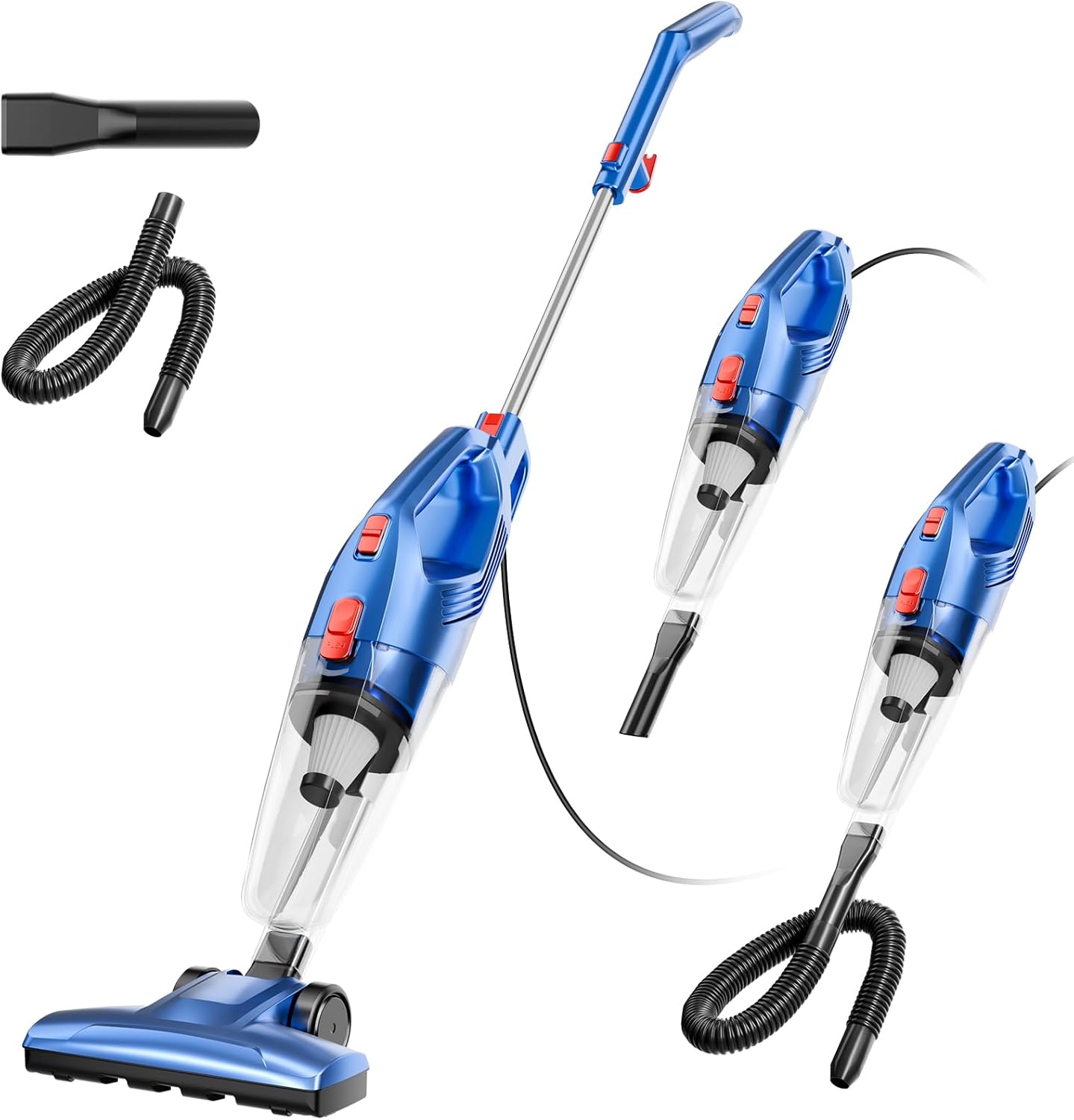 Corded Stick Vacuum Cleaner with 450W Motor for Powerful Suction