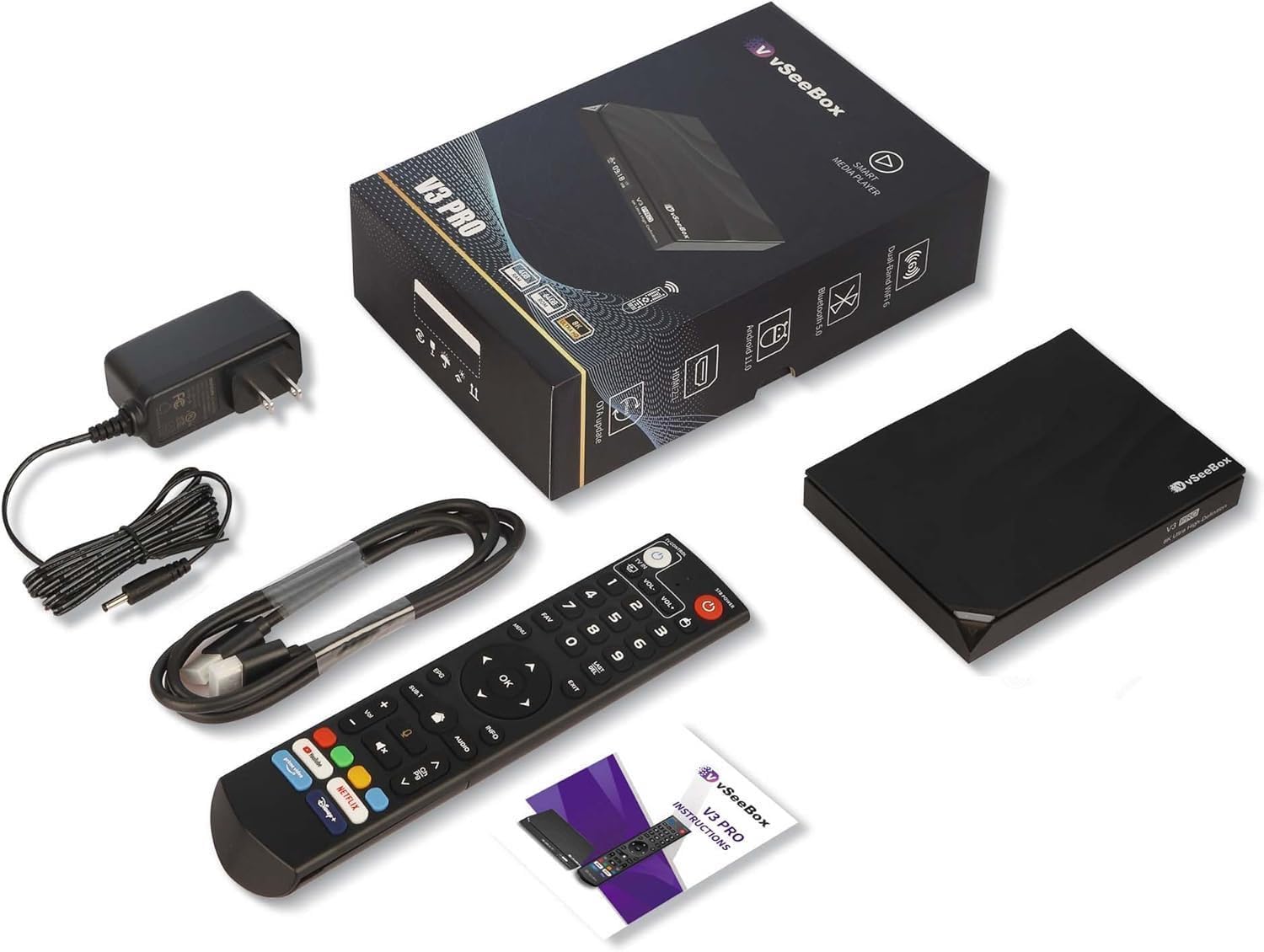 Authentic New V See 3 Android 11 TV Box with 8K Support