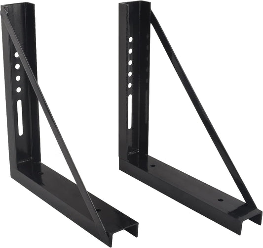 18x18 Bolted Steel Mounting Brackets for Trailer Tool Box Set