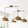 Percy Modern 2-Light Pendant Island Light Fixture - Brass Gold Glam