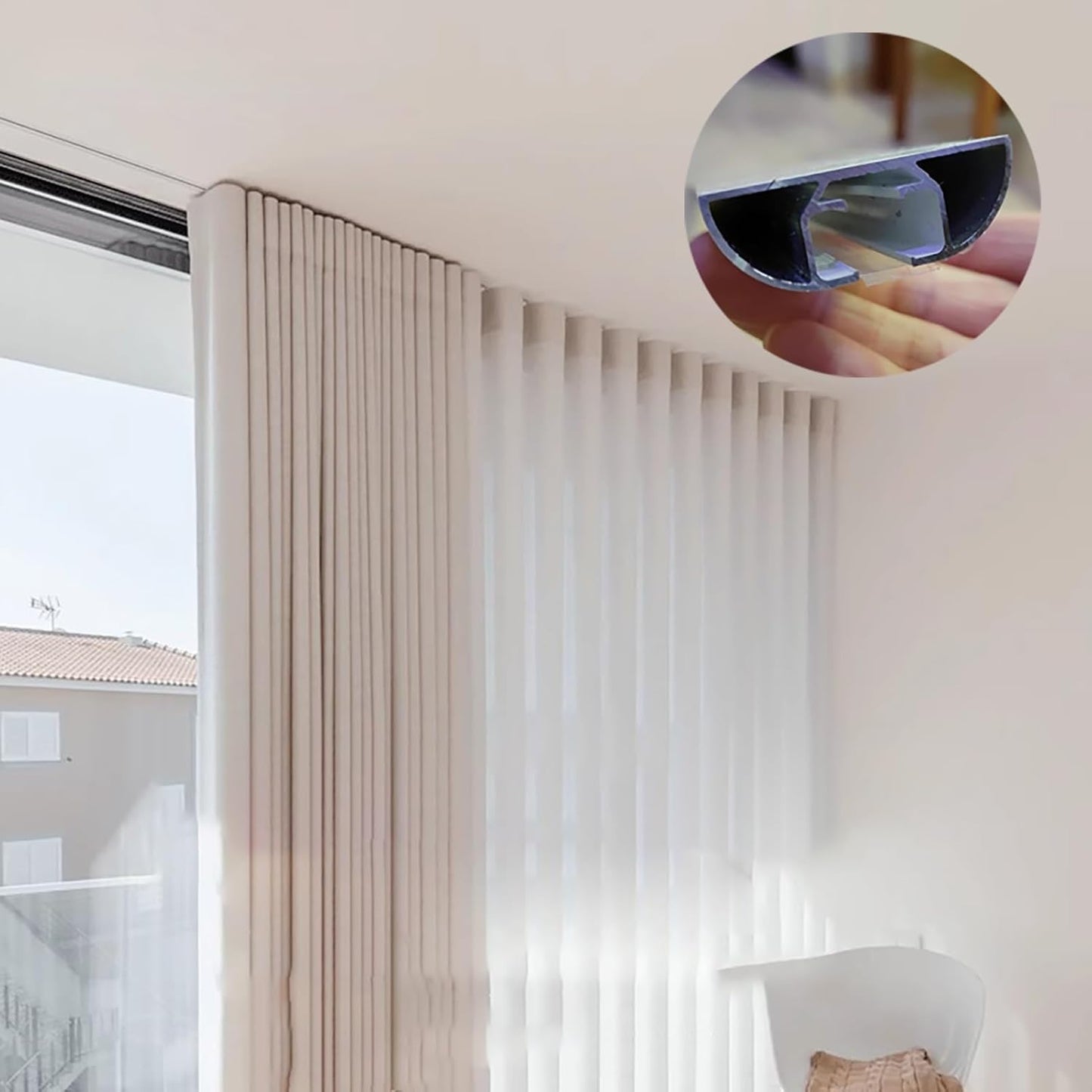 Ceiling Mount Curtain Track: Effortless Room Division