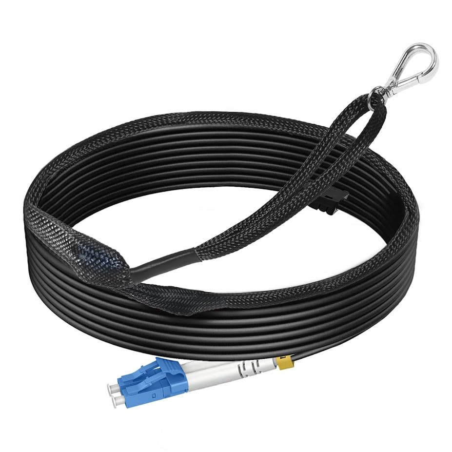 98ft OS2 Industrial TPU Fiber Optic Patch Cable for Outdoor Use