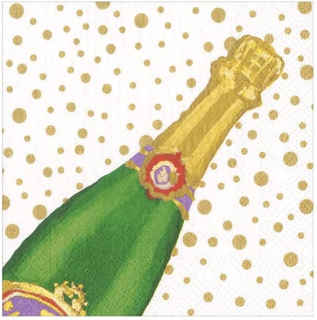 40 White Sparkling Cocktail Napkins - Elegant Entertaining Essential!