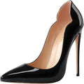 COLETER Women's Pointed Toe High Heels 4.72 in Patent Pumps