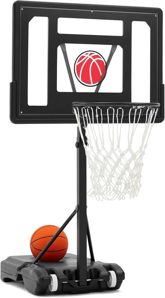 32x23 Adjustable Pool Basketball Hoop for Teens and Adults
