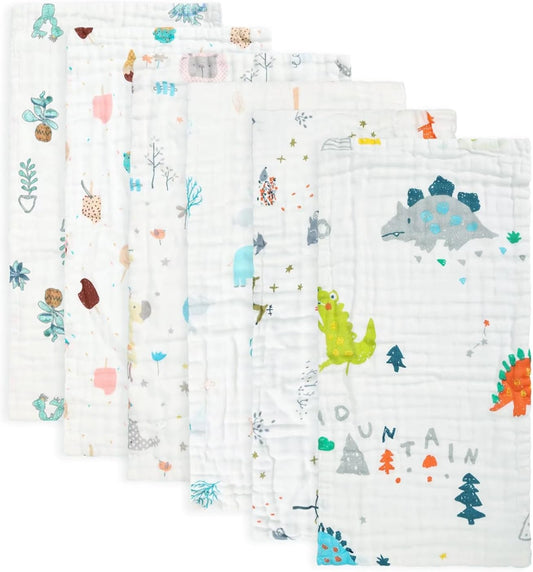 Ultra Soft Muslin Burp Cloths for Newborns by FOOK FISH