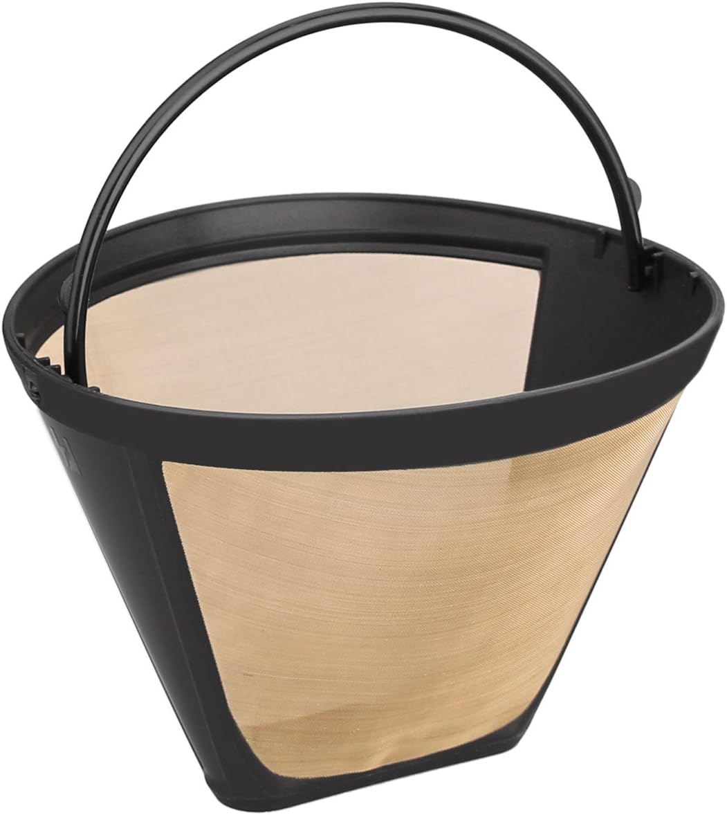 Permanent Gold Cone Coffee Filter - Compatible with Ninja - 4 PCs