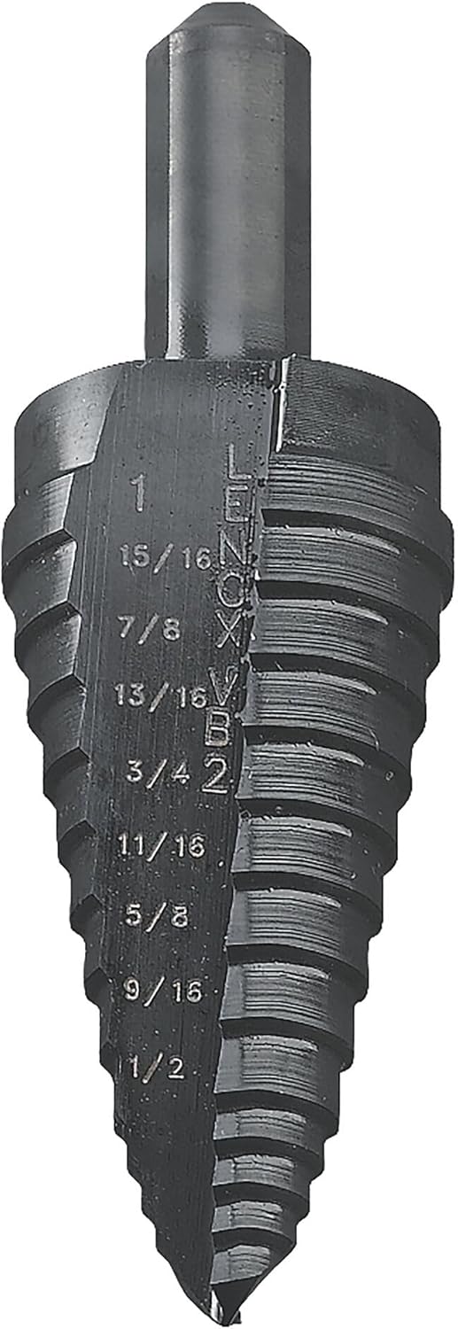 LENOX Step Drill Bit for Fast, Clean Holes from 1/2 to 1 Inch