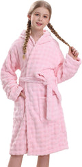 Girls Hooded Towel Robe - Super Absorbent Quick-Dry Bath & Pool
