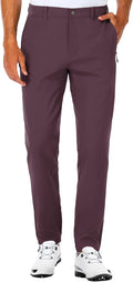 SPECIALMAGIC Golf Pants Men Stretch Slim Fit Tapered Zipper Pockets