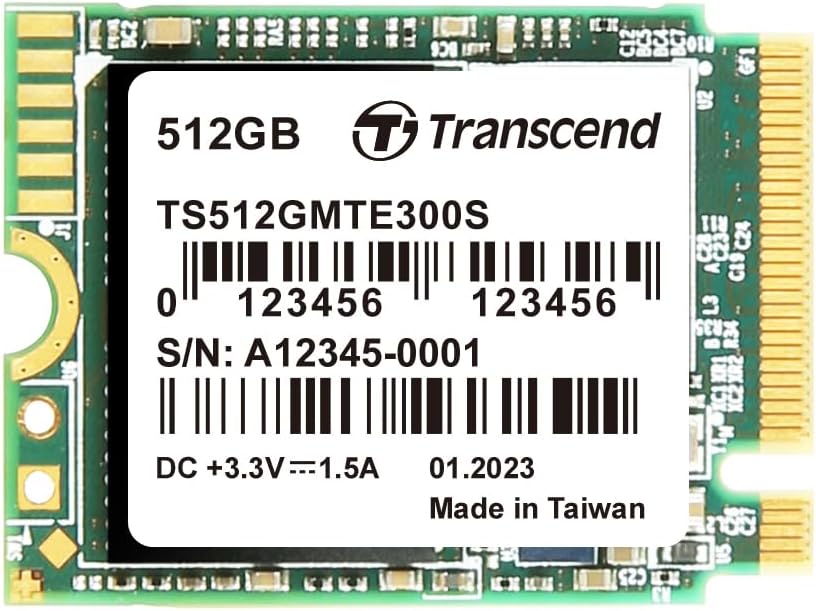 Transcend 512GB MTE300S M.2 PCIe Gen3x4 SSD for Gaming