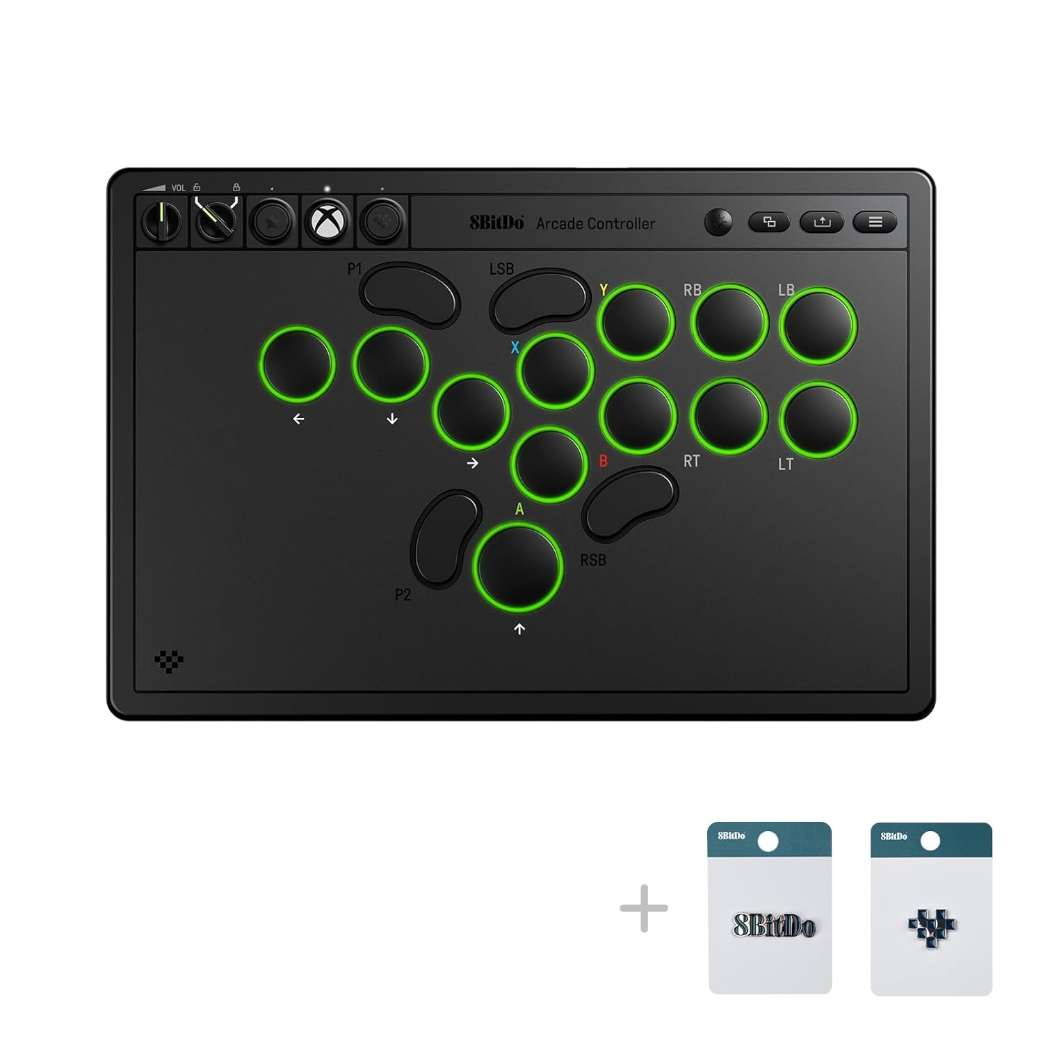 8BitDo All-Button Arcade Controller for Xbox Series X|S & PC