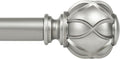 KAMANINA 1 Inch Curtain Rod with Netted Texture Finials