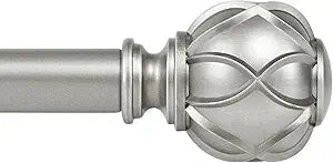 KAMANINA 1 Inch Curtain Rod Telescoping for Stylish Windows