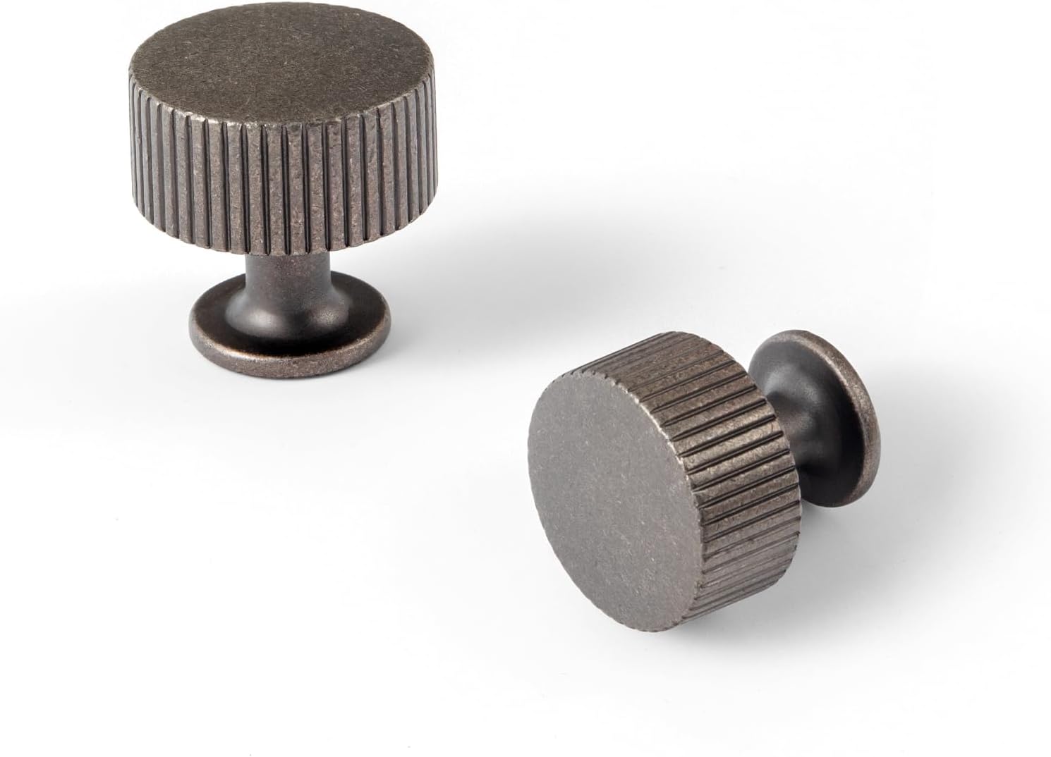 Goo-Ki Vintage Retro Silver Zinc Alloy Cabinet Knob - 6 Pack