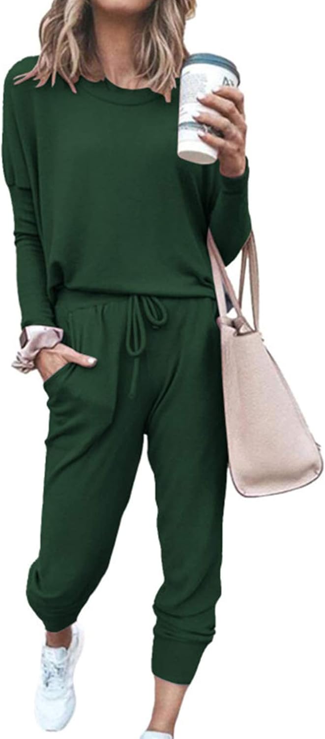 PRETTYGARDEN Women Fall 2 Piece Lounge Outfit for Comfort