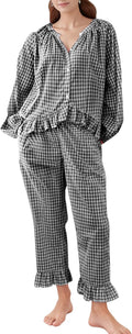 COZYPOIN Womens Plaid Pajamas Set for Ultimate Comfort and Style