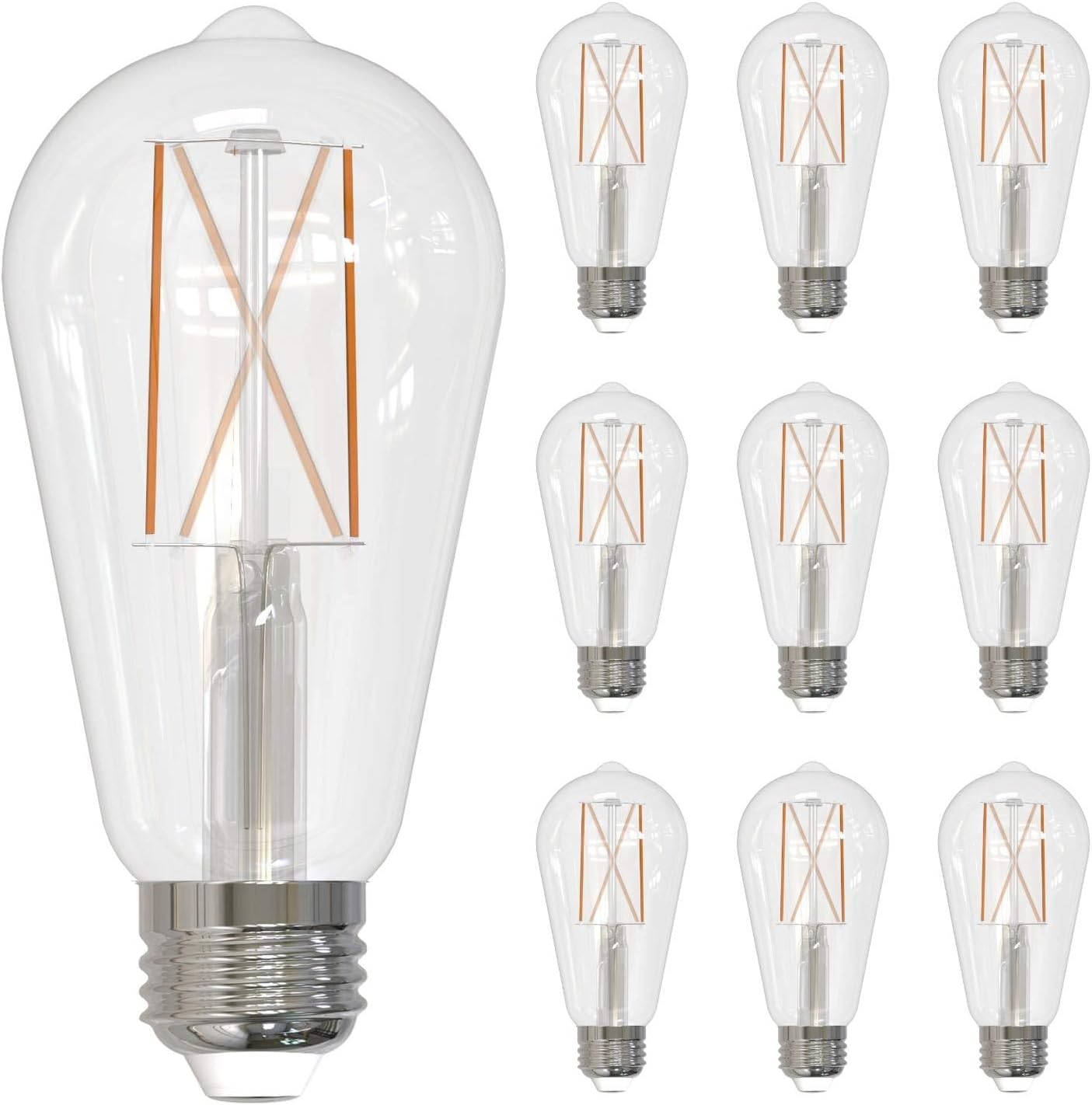 Bulbrite 8.5 Watt ST18 Filament LED Light Bulb Pack of 10