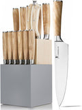 Natura Series 14 PCS Knife Block Set - Ultra Sharp High Carbon Steel