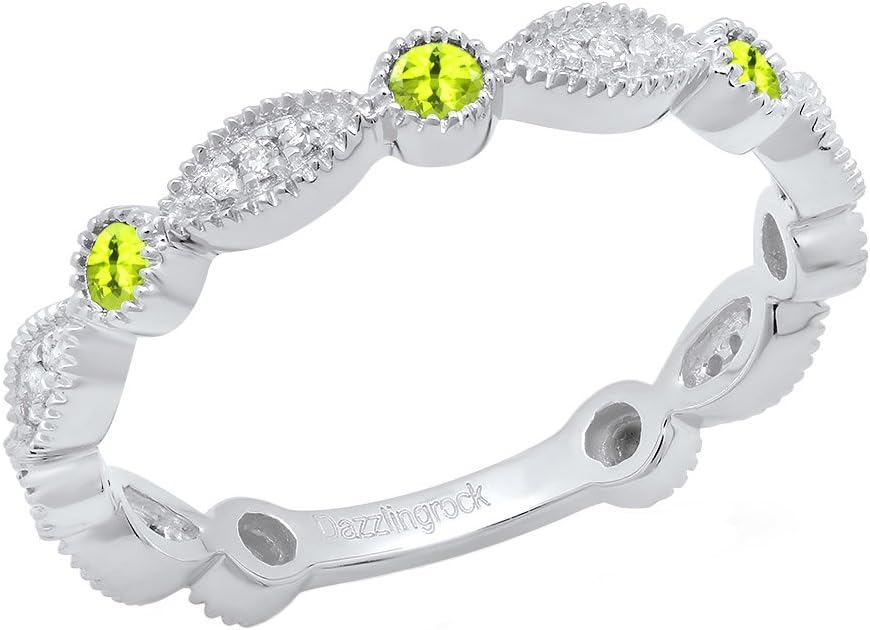 Dazzlingrock Collection Stackable Wedding Band Ring for Women