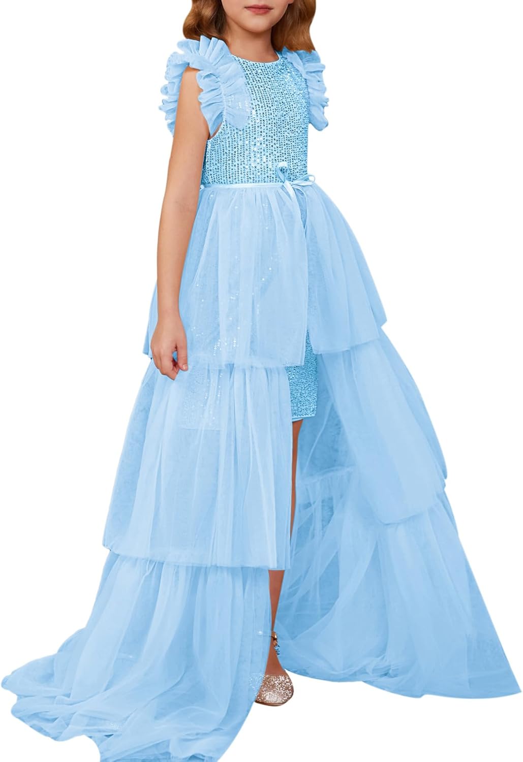 Girls Sequin Dress for Pageants and Parties - Sparkle Style