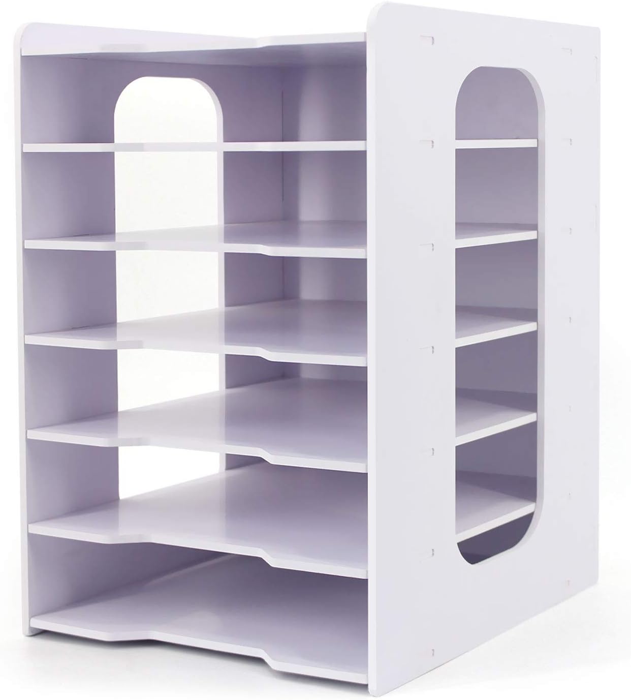 SONGWAY File Organizer for Desk - Multifunctional 7 Tier Holder