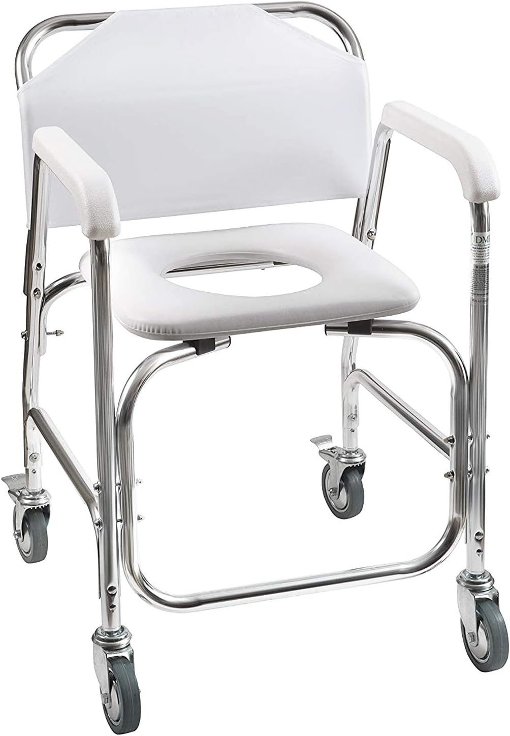 DMI Rolling Shower Commode Chair - FSA Eligible