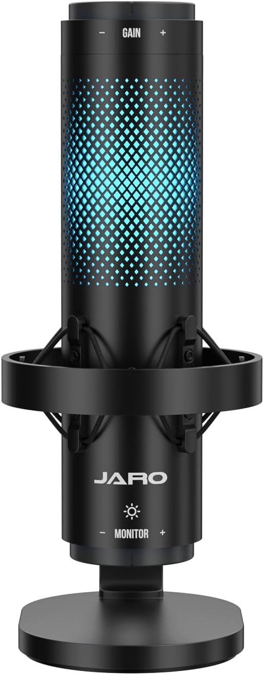 JARO USB Multi-Polar Pattern Condenser Microphone for Streaming