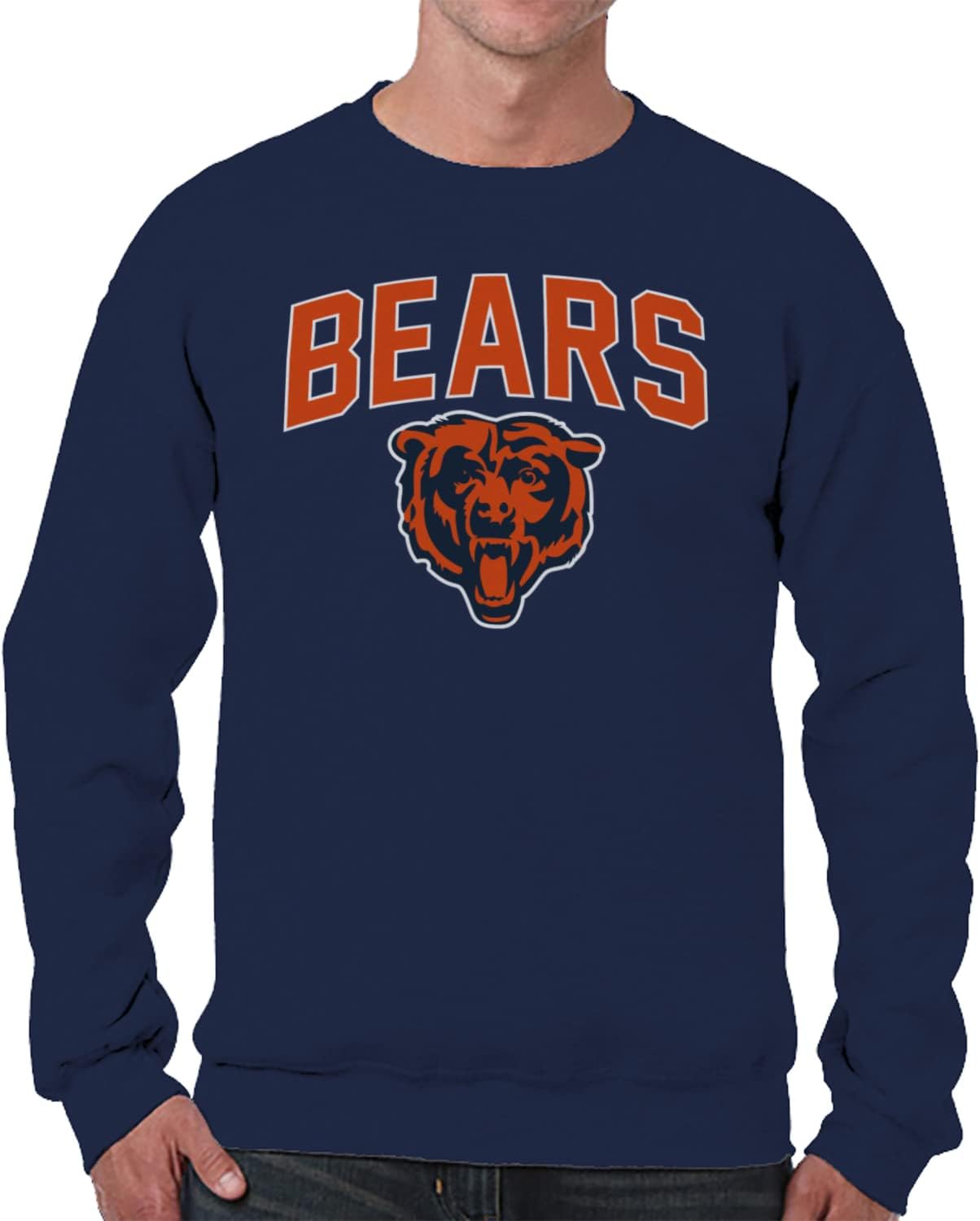 Chicago Bears NFL Home Team Crew Sweatshirt for All Fans