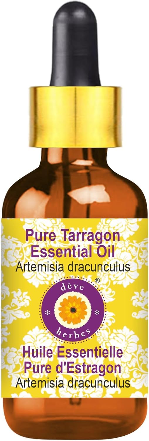 Deve Herbes Pure Tarragon Essential Oil for Skin and Hair Care