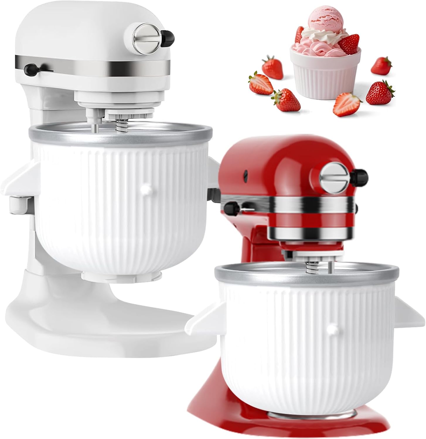 Ice Cream Attachment for KitchenAid Stand Mixer - 2 Quart Maker