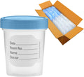 Vakly Specimen Cups With Leak Proof Screw on Lids - 4oz Pack of 500