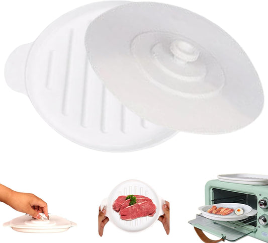Pesoncarl Round Silicone Bacon Tray - Hassle-Free Cooking