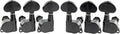 Wilkinson WJN03 EZ-Lok Guitar Tuners 1:19 Ratio for Epiphone LP SG