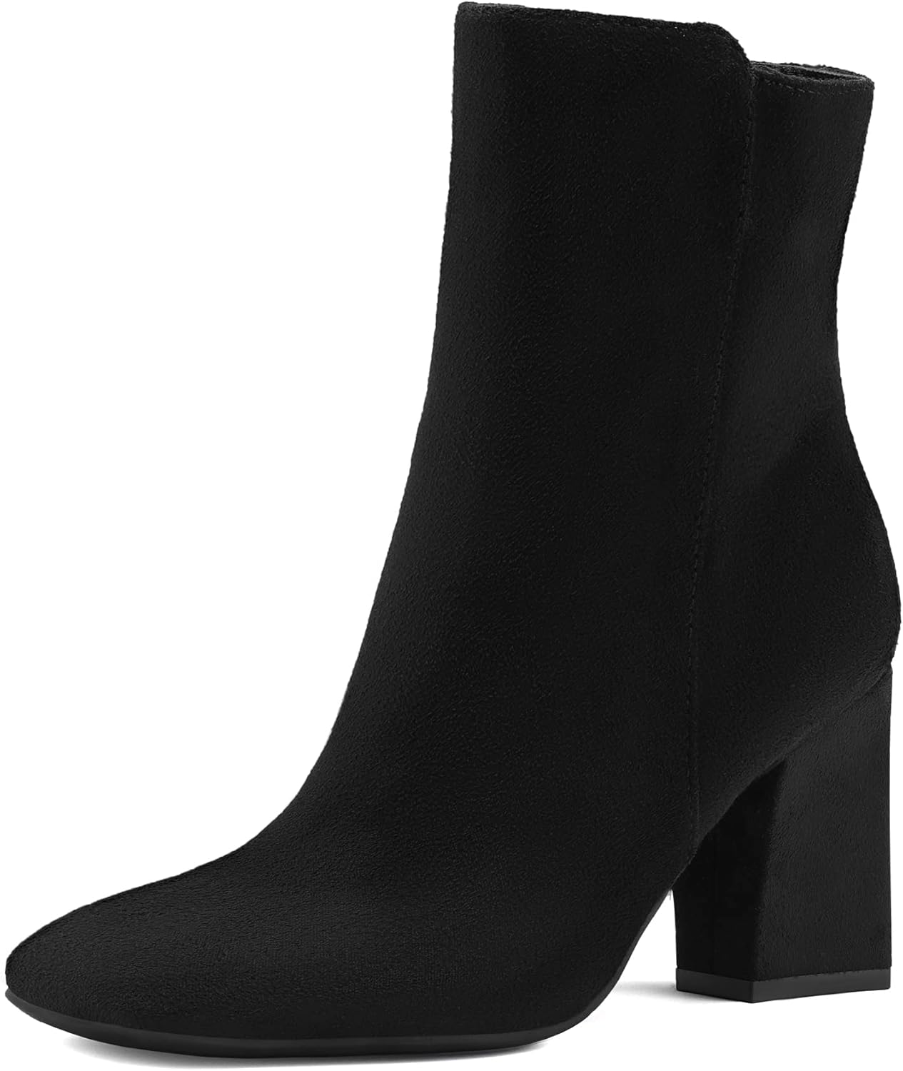 Stylish Women's Ankle Boots with Square Toe and Chunky Heel