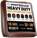 WHITEDUCK 12x20 ft Heavy Duty Poly Tarp - Weatherproof Protection
