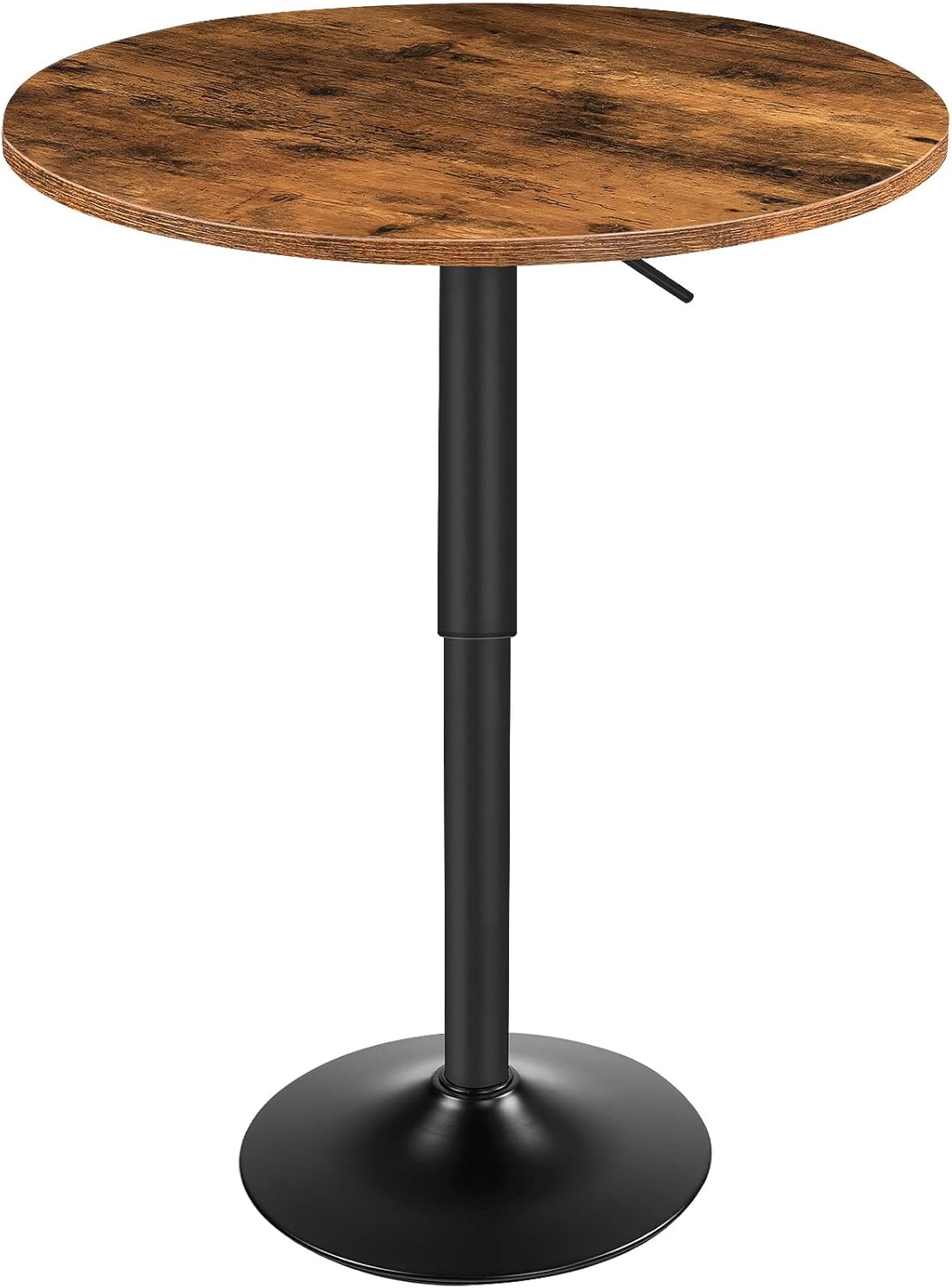 HOOBRO Height-Adjustable Round Pub Table - Stylish Space Saver