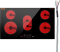Electric Cooktop 36 in 5 Burners Built-in Radiant Cooktop - Fast
